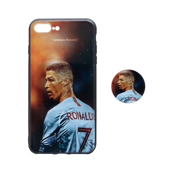 

Силиконовый чехол Print + ПОПСОКЕТ для Apple iPhone 7 Plus Роналдо