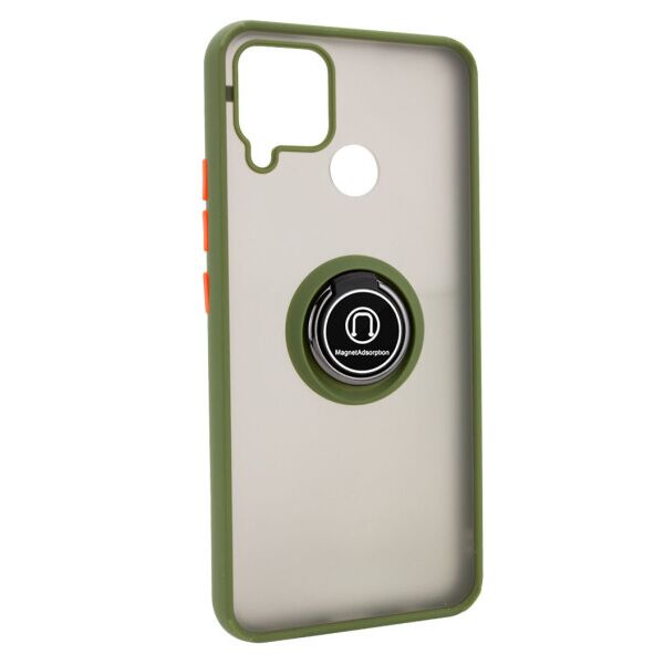 

Чехол Deen ColorEdgingRing под магнитный держатель для Realme C15 / C12 (Оливковый)