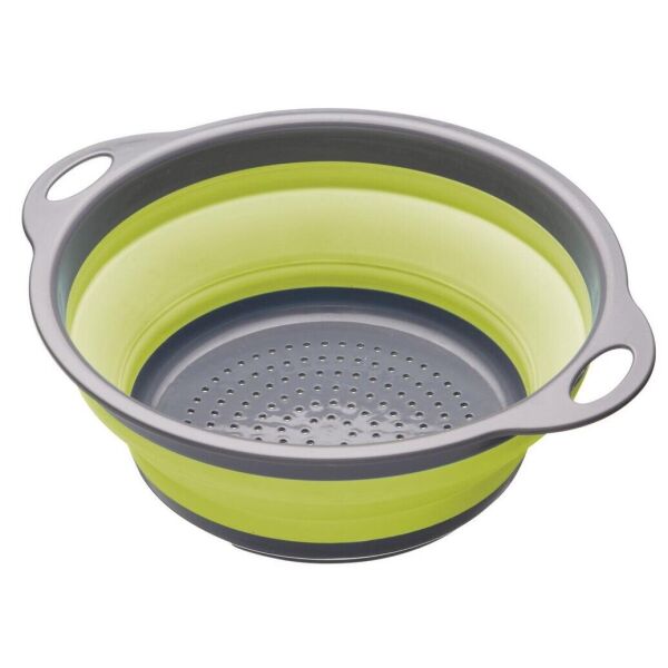 

Дуршлаг складной силиконовый для овощей и фруктов Kitchen Craft Серый с зелёным(Kitd_235Gr)