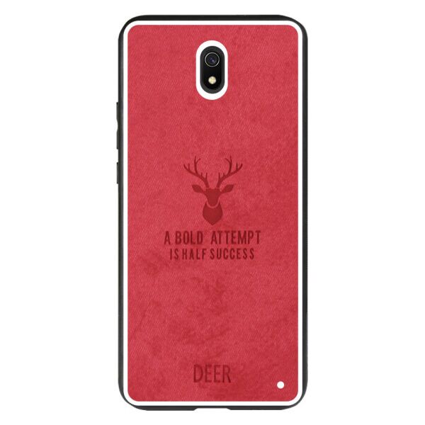

TPU+Textile чехол Deer для Xiaomi Redmi 8a (Красный)