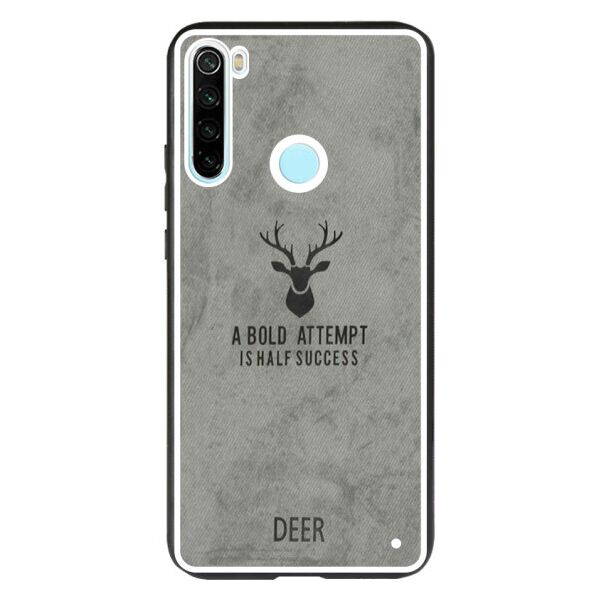 

TPU+Textile чехол Deer для Xiaomi Redmi Note 8 (Серый)