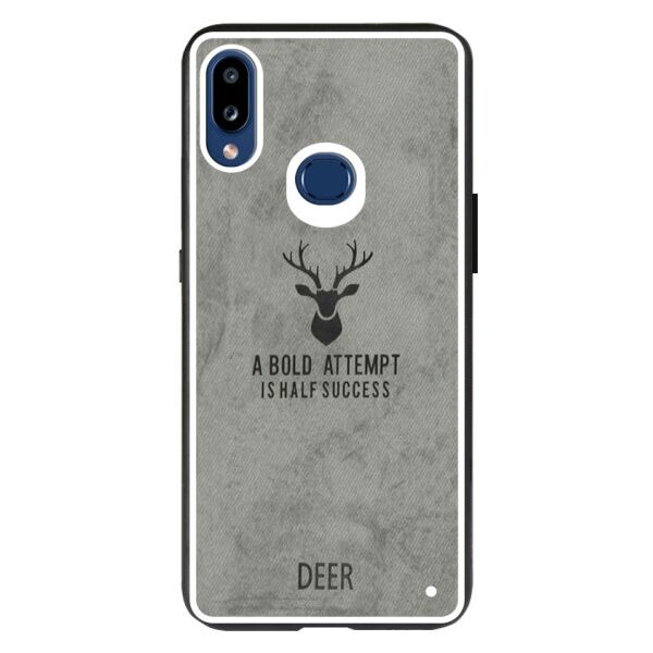 

TPU+Textile чехол Deer для Samsung Galaxy A10s (Серый)