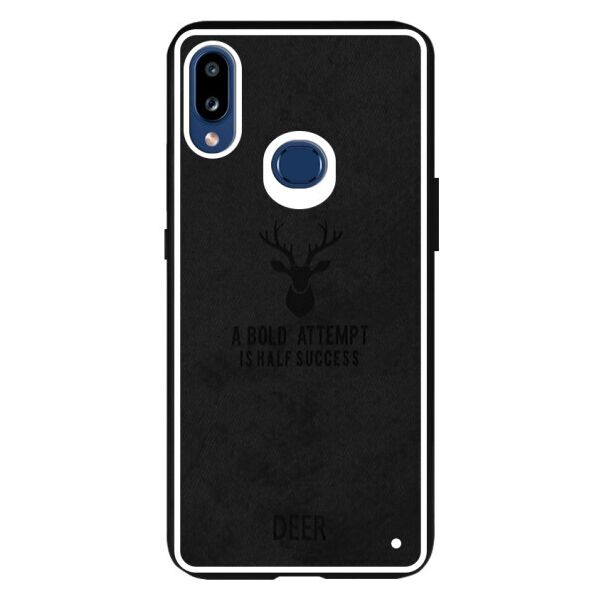 

TPU+Textile чехол Deer для Samsung Galaxy A10s (Черный)