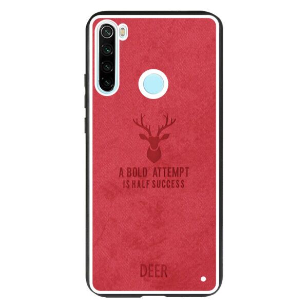 

TPU+Textile чехол Deer для Xiaomi Redmi Note 8 (Красный)