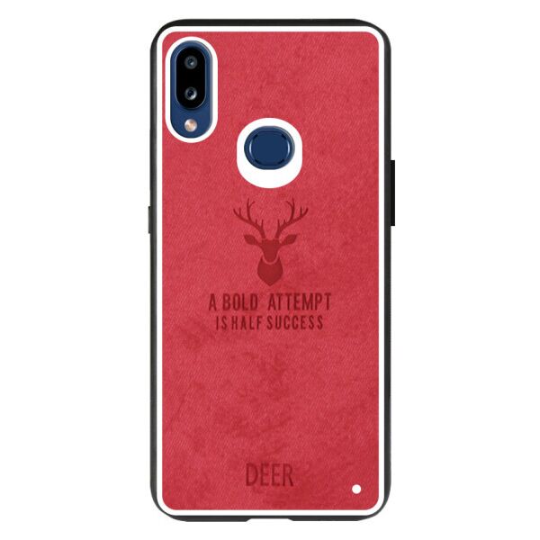 

TPU+Textile чехол Deer для Samsung Galaxy A10s (Красный)