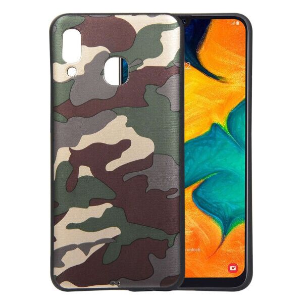 

TPU чехол камуфляж для Samsung Galaxy A20 / A30 (Зеленый)