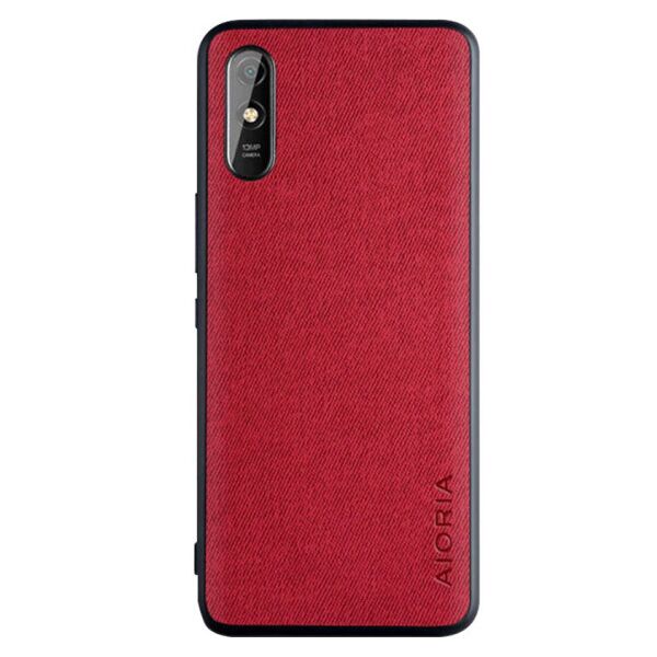 

Чехол джинсовый AIORIA Textile для Xiaomi Redmi 9A (Красный)