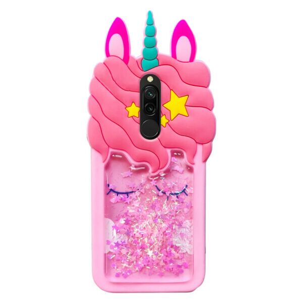 

Силиконовый чехол Unicorn 3D для Xiaomi Redmi 8 (Розовый)