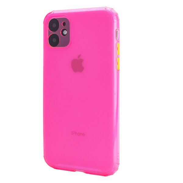 

TPU чехол Сolor matte для Apple iPhone 11 (6.1") (Розовый)