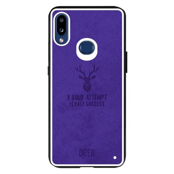 

TPU+Textile чехол Deer для Samsung Galaxy A10s (Фиолетовый)
