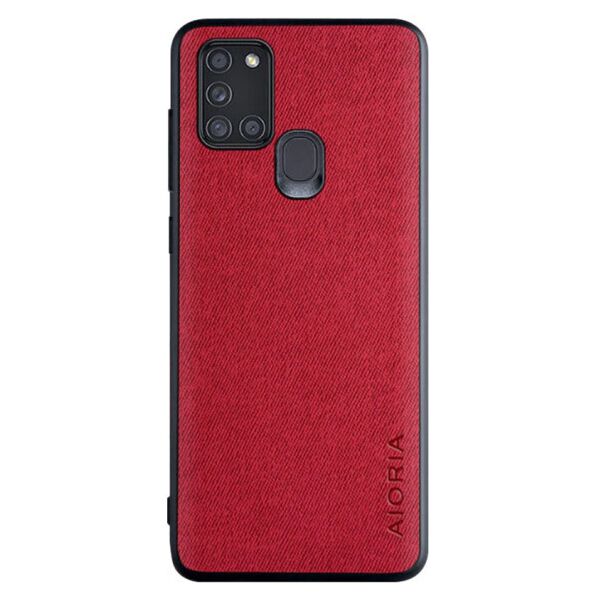 

Чехол джинсовый AIORIA Textile для Samsung Galaxy A21s (Красный)