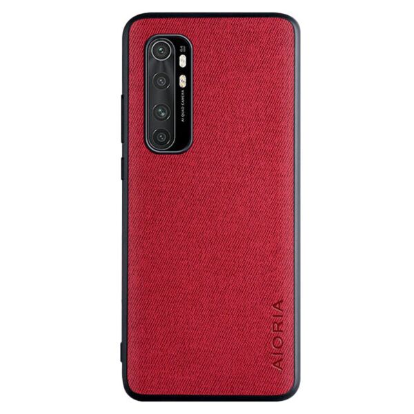 

джинсовый AIORIA Textile для Xiaomi Mi Note 10 Lite (Красный)
