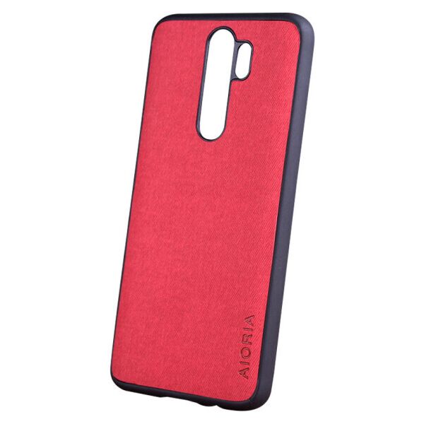 

Чехол джинсовый AIORIA Textile для Xiaomi Redmi Note 8 Pro (Красный)
