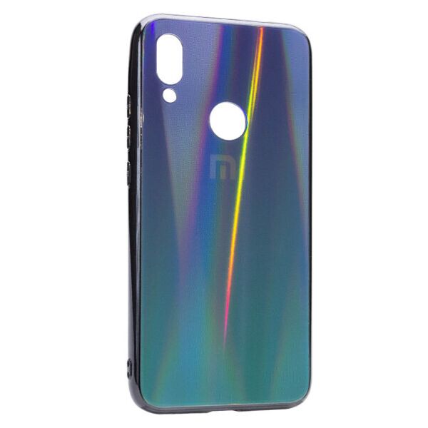 

Силиконовый чехол со стекляной крышкой Gradient Aurora для Xiaomi Redmi 7 (Черный)