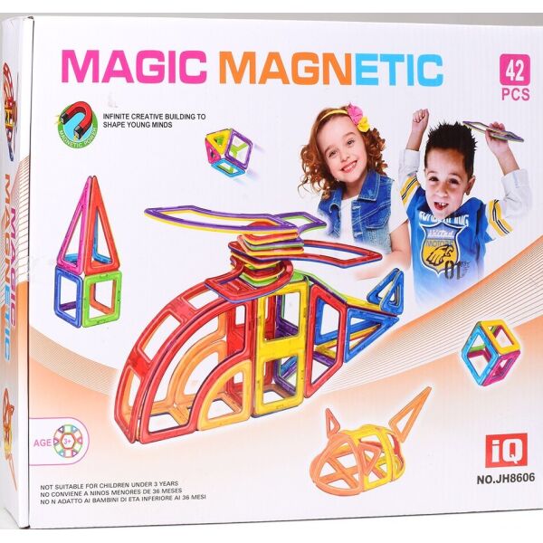 

Магнитный конструктор Вертолет Magic magnetic JH8606 42 детали