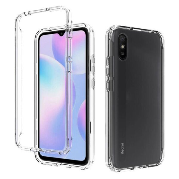 

Чехол TPU+PC Full Body с защитой 360 для Xiaomi Redmi 9A (Прозрачный)