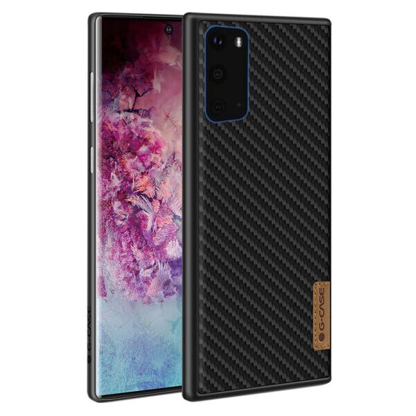 

Чехол карбоновая накладка G-Case Dark series для Samsung Galaxy S20 (Черный)