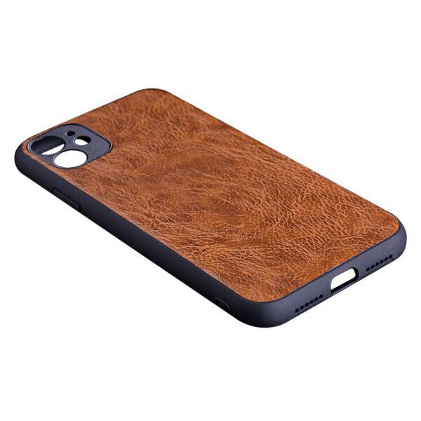

Кожаный чехол-накладка PU Retro classic для Apple iPhone 11 (6.1") (Sienna)