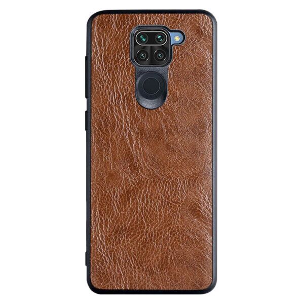 

Кожаный чехол-накладка PU Retro classic для Xiaomi Redmi Note 9 / Redmi 10X (Sienna)