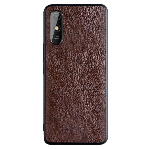 

Кожаный чехол-накладка PU Retro classic для Xiaomi Redmi 9A (Коричневый)