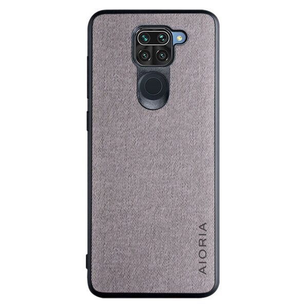 

джинсовый AIORIA Textile для Xiaomi Redmi Note 9 / Redmi 10X (Серый)
