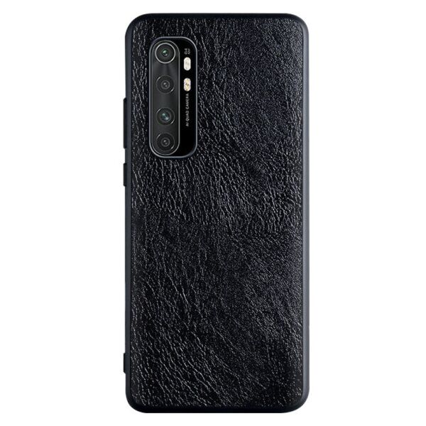 

Кожаный чехол-накладка PU Retro classic для Xiaomi Mi Note 10 Lite (Черный)