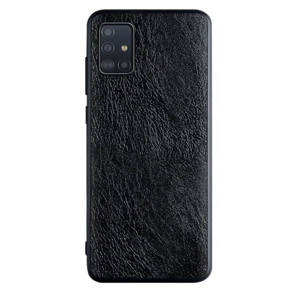 

Кожаный чехол-накладка PU Retro classic для Samsung Galaxy A51 (Черный)
