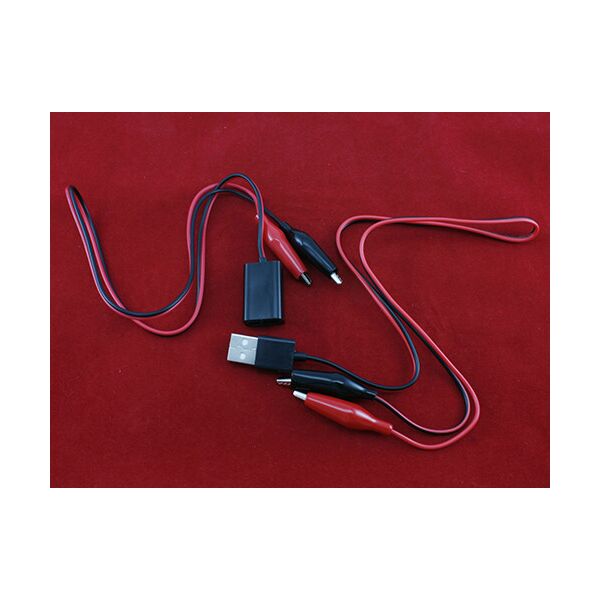 

Переходник USB Resheto папа+мама - зажимы крокодилы для USB тестера