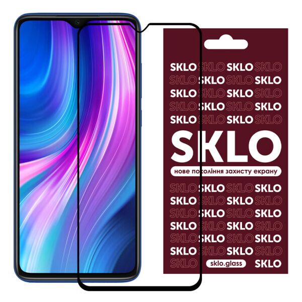 

Защитное стекло SKLO 3D (full glue) для Xiaomi Redmi Note 8 Pro (Черный)