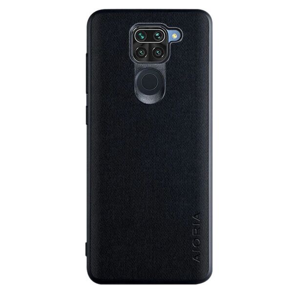 

Чехол джинсовый AIORIA Textile для Xiaomi Redmi Note 9 / Redmi 10X (Черный)