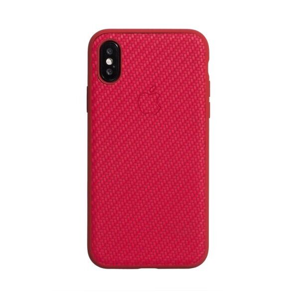 

Противоударный чехол Carbon для Apple iPhone X / Xs (Красный)