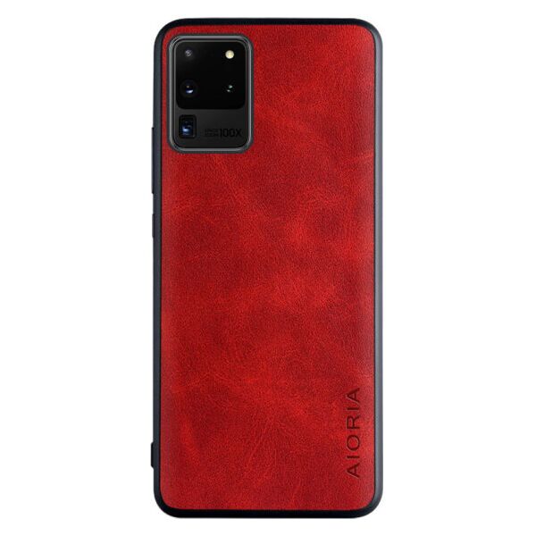 

Кожаный чехол AIORIA Vintage для Samsung Galaxy S20 Ultra (Красный)