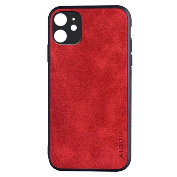 

Кожаный чехол AIORIA Vintage для Apple iPhone 11 (6.1") (Красный)