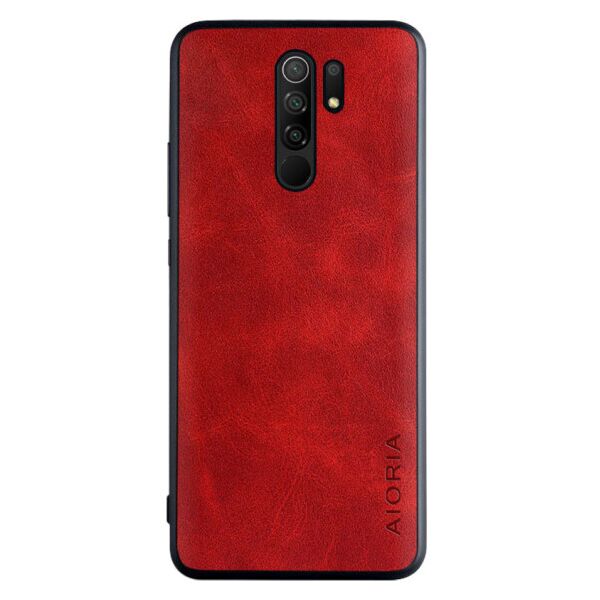 

Кожаный чехол AIORIA Vintage для Xiaomi Redmi 9 (Красный)