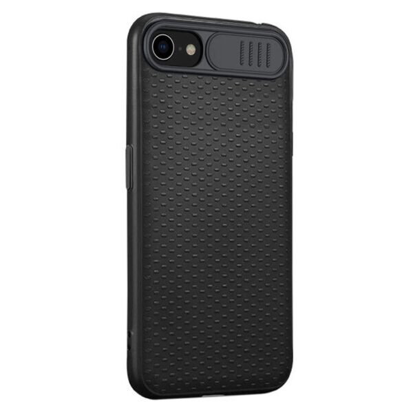 

Силиконовый чехол Camshield Black со шторкой защищающей камеру для Apple iPhone 7 / 8 (4.7) / SE (2020) (Черный / Черный)