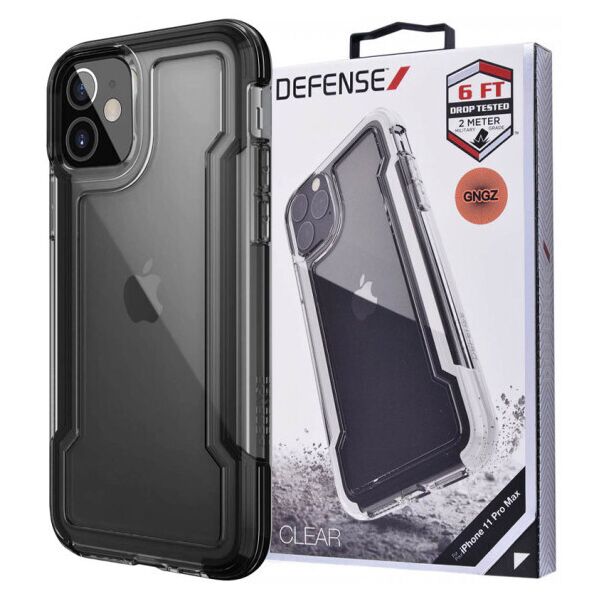 

Противоударный чехол Defense Clear Series для Apple iPhone 12 mini (5.4") (Черный)