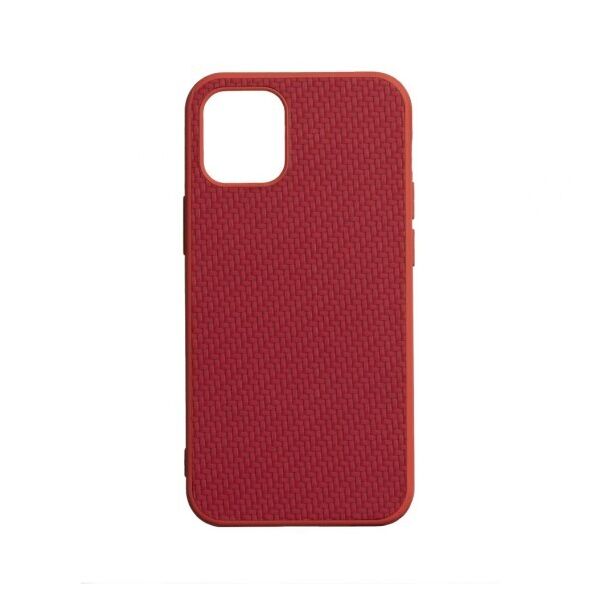 

Противоударный чехол Carbon для Apple iPhone 12 Mini HQ (Красный)