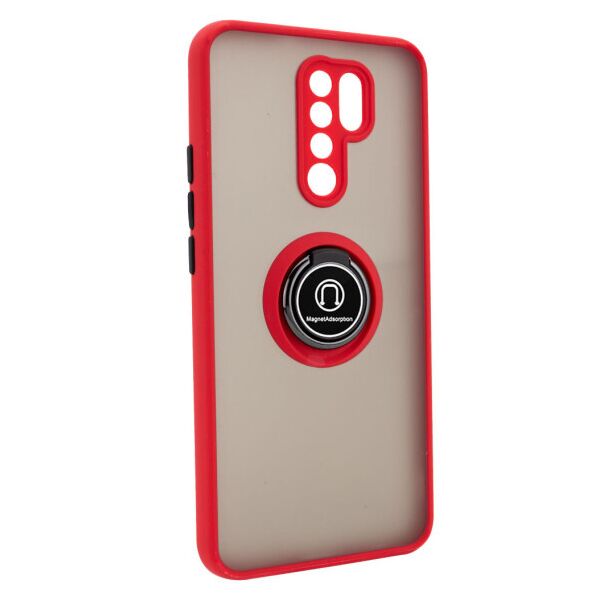 

Чехол Deen ColorEdgingRing под магнитный держатель для Xiaomi Redmi 9 (Красный)