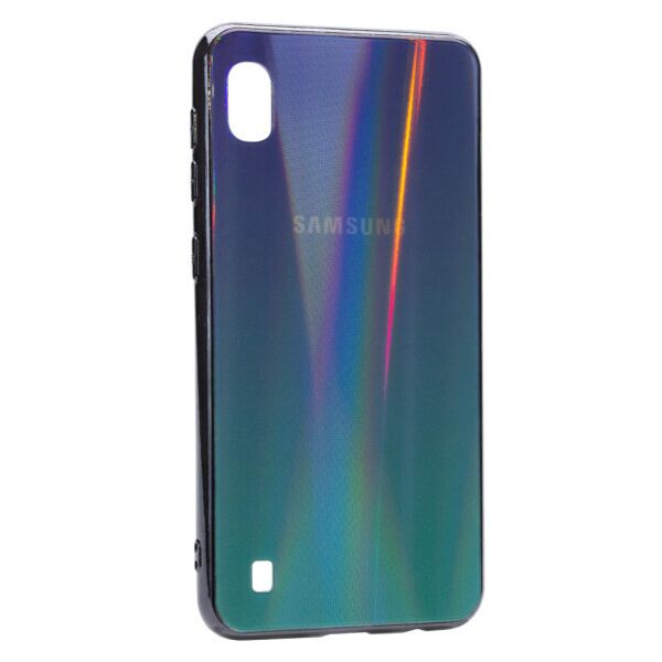

Силиконовый чехол со стекляной крышкой Gradient Aurora для Samsung Galaxy A10 (A105F) (Черный)