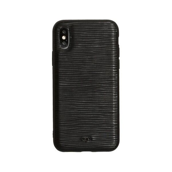 

Кожаный чехол-накладка Kajsa Grass для Apple iPhone X / Xs (Черный)