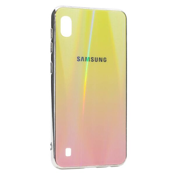 

Силиконовый чехол со стекляной крышкой Gradient Aurora для Samsung Galaxy A10 (A105F) (Розовый)