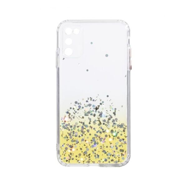 

Переливающийся чехол Frame с блестками для Samsung Galaxy A41 (Желтый)