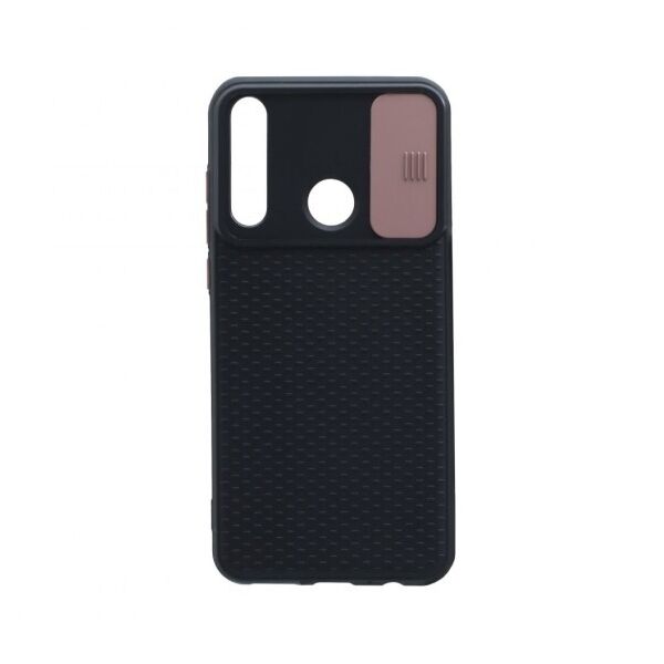 

Силиконовый чехол Camshield Black со шторкой защищающей камеру для Huawei Y6P European ver (Черный / Розовый)
