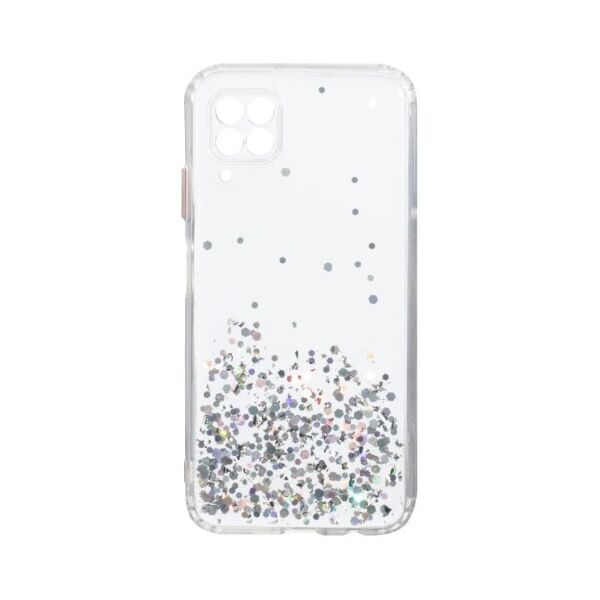 

Переливающийся чехол Frame с блестками для Huawei P40 Lite (Серебряный)