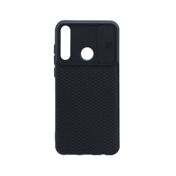 

Силиконовый чехол Camshield Black со шторкой защищающей камеру для Huawei Y6P European ver (Черный / Черный)