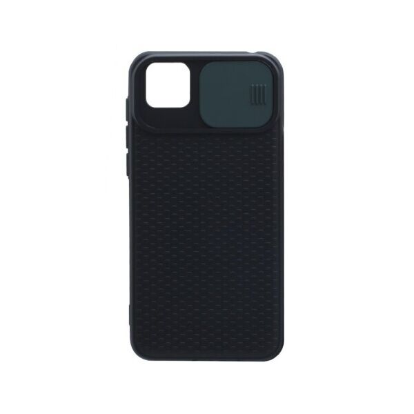 

Силиконовый чехол Camshield Black со шторкой защищающей камеру для Huawei Y5P European ver (Черный / Темно-зеленый)