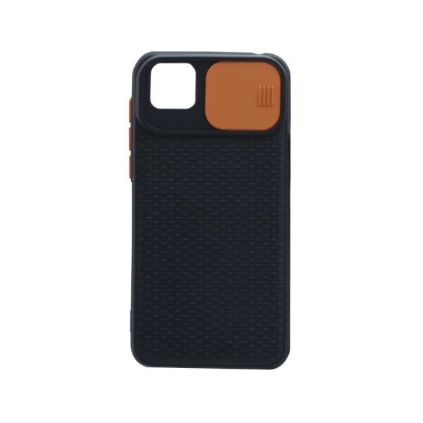 

Силиконовый чехол Camshield Black со шторкой защищающей камеру для Huawei Y5P European ver (Черный / Оранжевый)