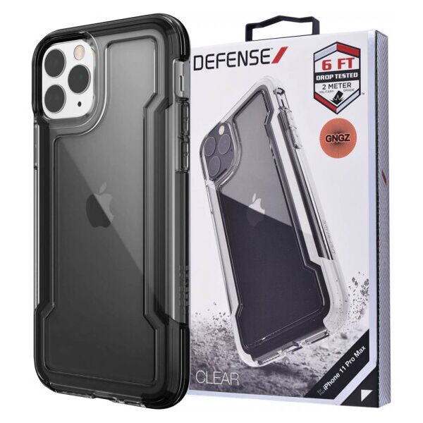 

Противоударный чехол Defense Clear Series для Apple iPhone 11 Pro Max (6.5") (Черный)
