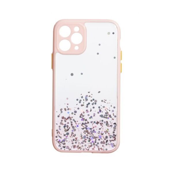 

Переливающийся чехол Frame с блестками для Apple iPhone 11 Pro (Розовый)