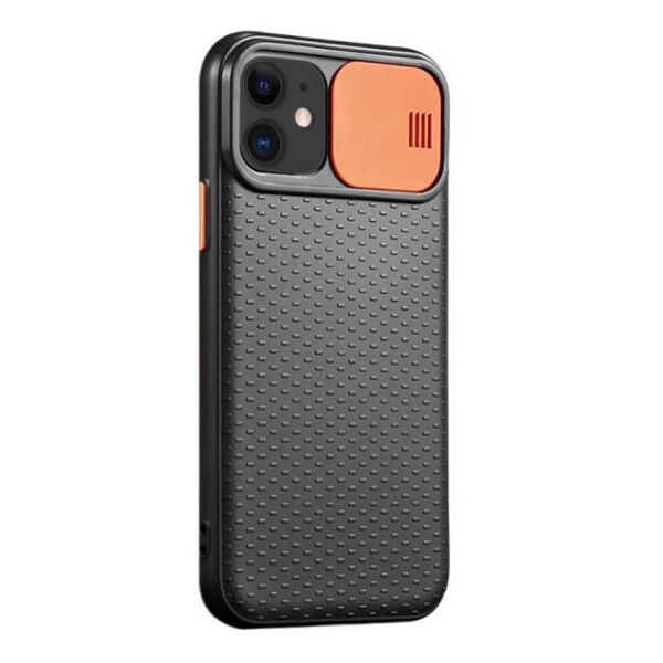 

Силиконовый чехол Camshield Black со шторкой защищающей камеру для Apple iPhone 11 (6.1") (Черный / Оранжевый)
